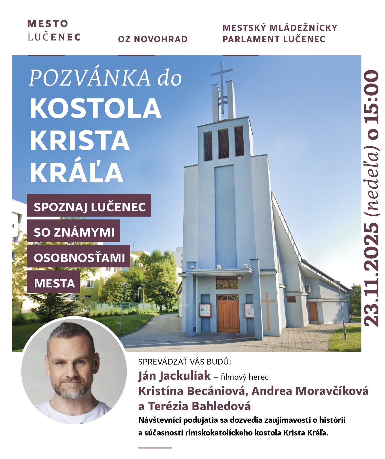 Pozvánka do kostola Pozvánka na koncert